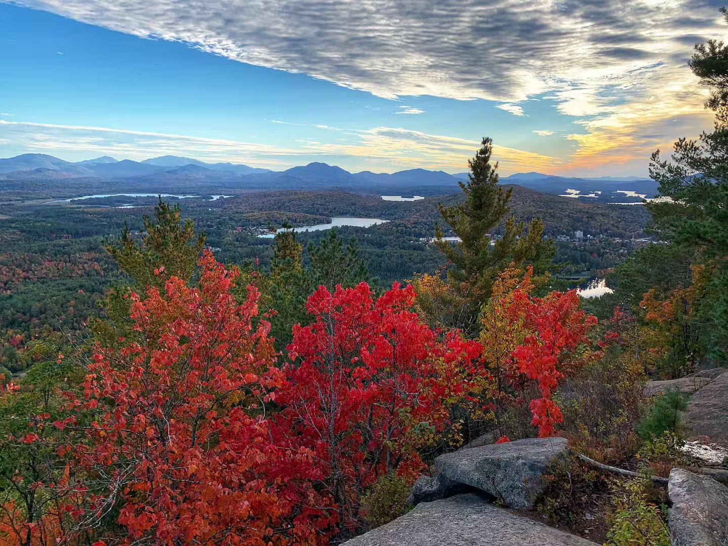 Adirondacks — foliage red